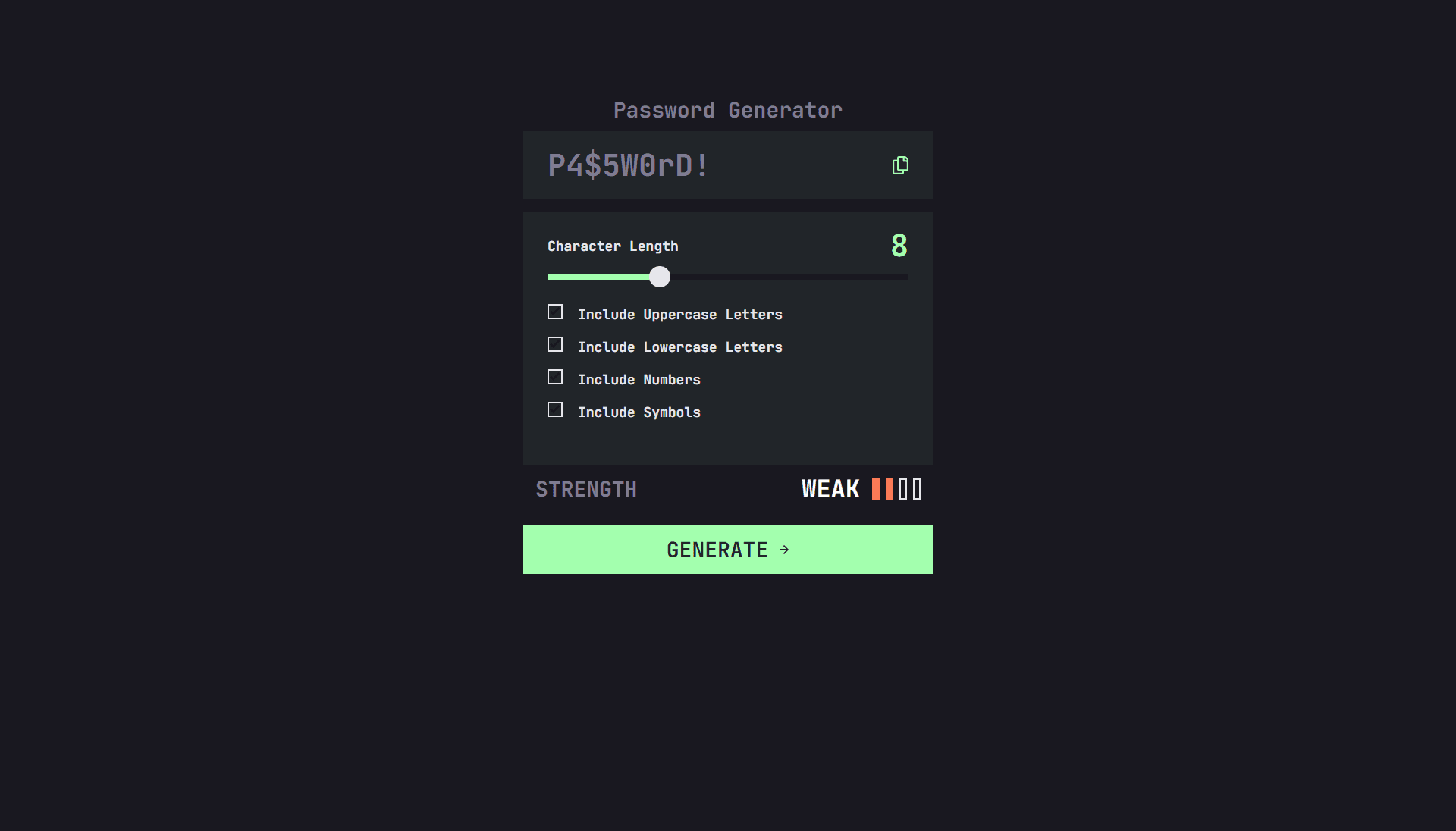 Password Generator