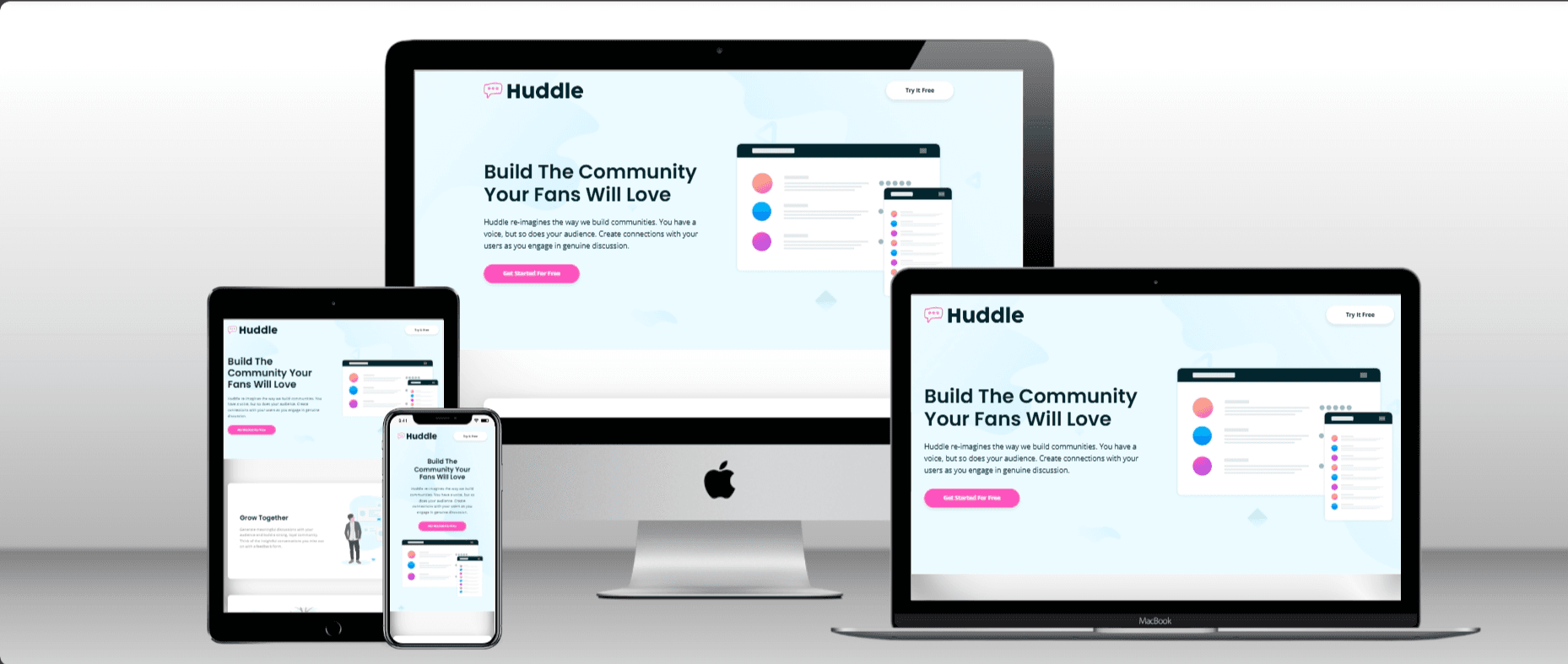 Huddle Landing Page